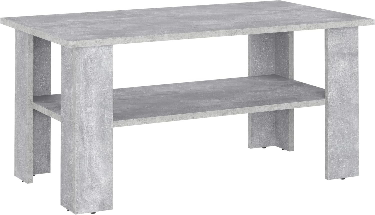 KOMTO Couchtisch Wohnzimmertisch Modern Couchtisch Holz Coffee Table Tisch (Wohnzimmer Beistelltisch Sofatisch Kaffeetisch, Spanplatte, Vienna 90x50x43 cm) Bild 1