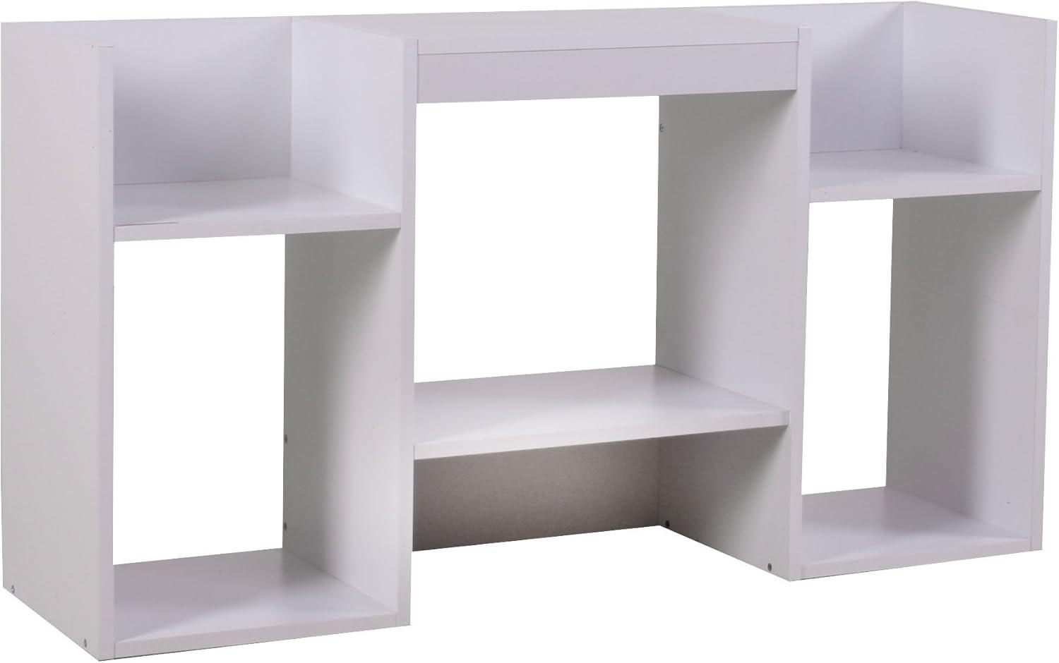TV-Rack aus Holz 109 x 59 x 30 cm ~ weiß Bild 1