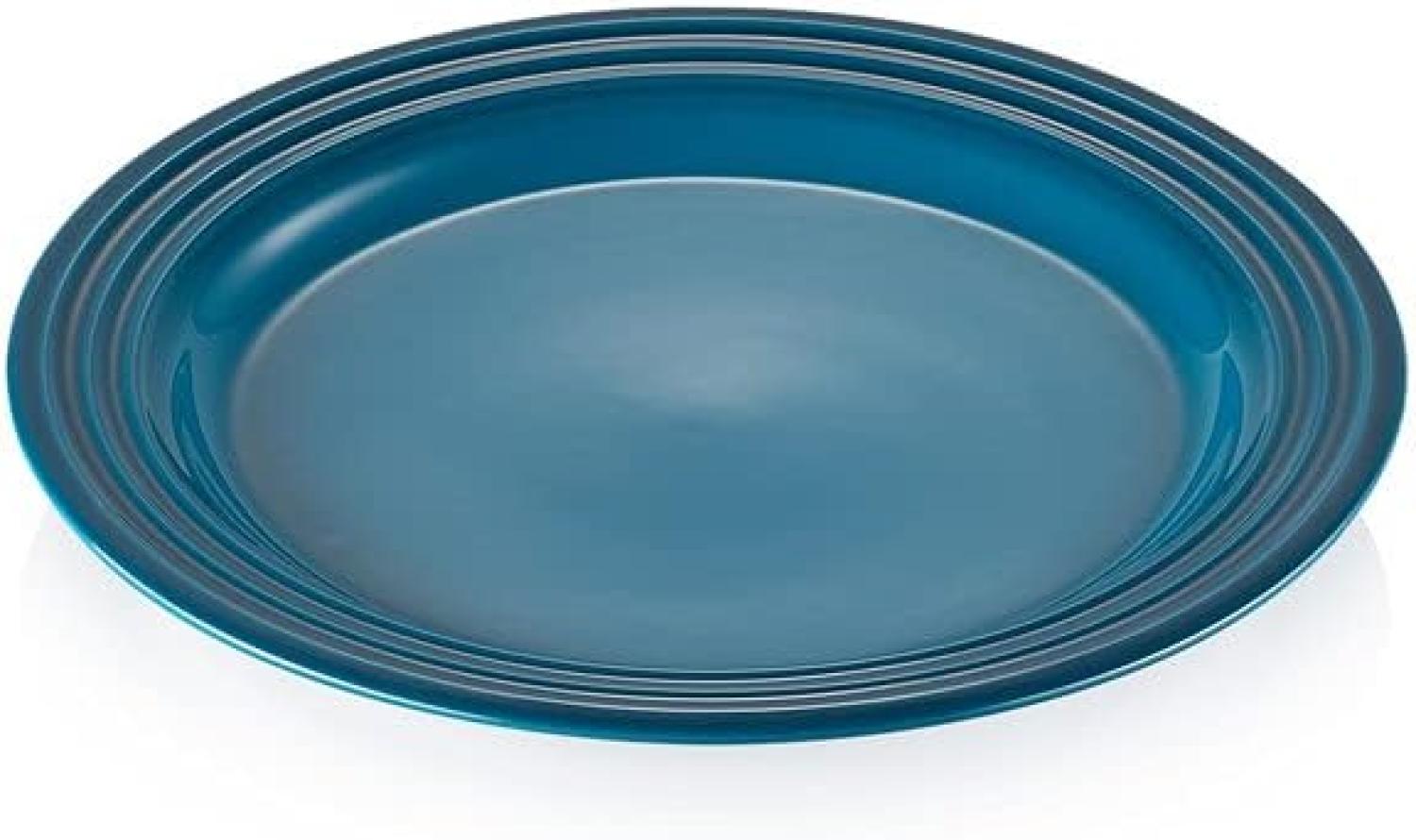 Frühstücksteller 22 cm Deep Teal Poterie Le Creuset Frühstücksteller - Backofen geeignet, Spülmaschinenfest Bild 1