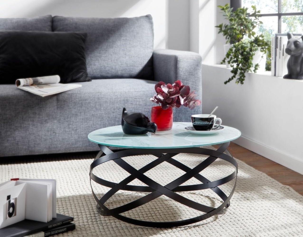 Couchtisch >Baoding< (B/H/T: 60 x 30 x 60 cm) in Weiß - 60 x 30 x 60 (BxHxT) Bild 1