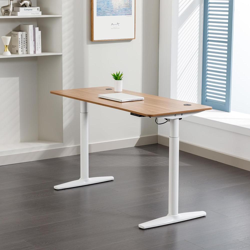 Höhenverstellbarer Tisch Arogno 140x60 cm Eicheoptik [pro. tec] Bild 1