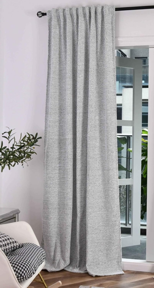 Gardinenbox Vorhang, Multifunktionsband (1 St), Chenille, Chenille Gewebe Bouclé-Struktur 2023330 Bild 1