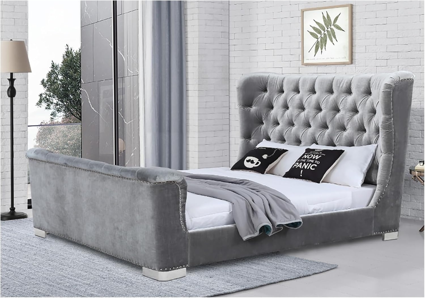 HTI-Living Bett Bett 180 x 200 cm Yuna (1-tlg, 1x Bett Yuna inkl. Lattenrost, ohne Matratze), Bettgestell inkl. Lattenrost Bild 1
