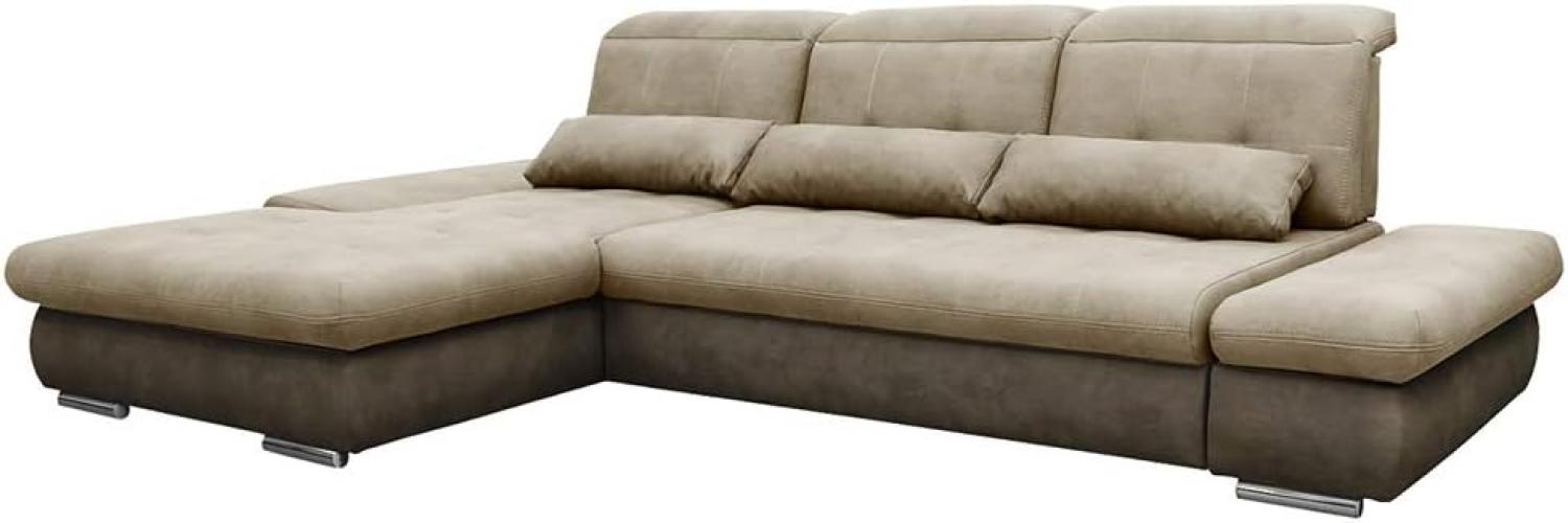VitaliSpa Ecksofa HAMPTON Schlaffunktion Couch Schlafsofa Bett Bettkasten Taschenfederkern Sofa XXL Bild 1