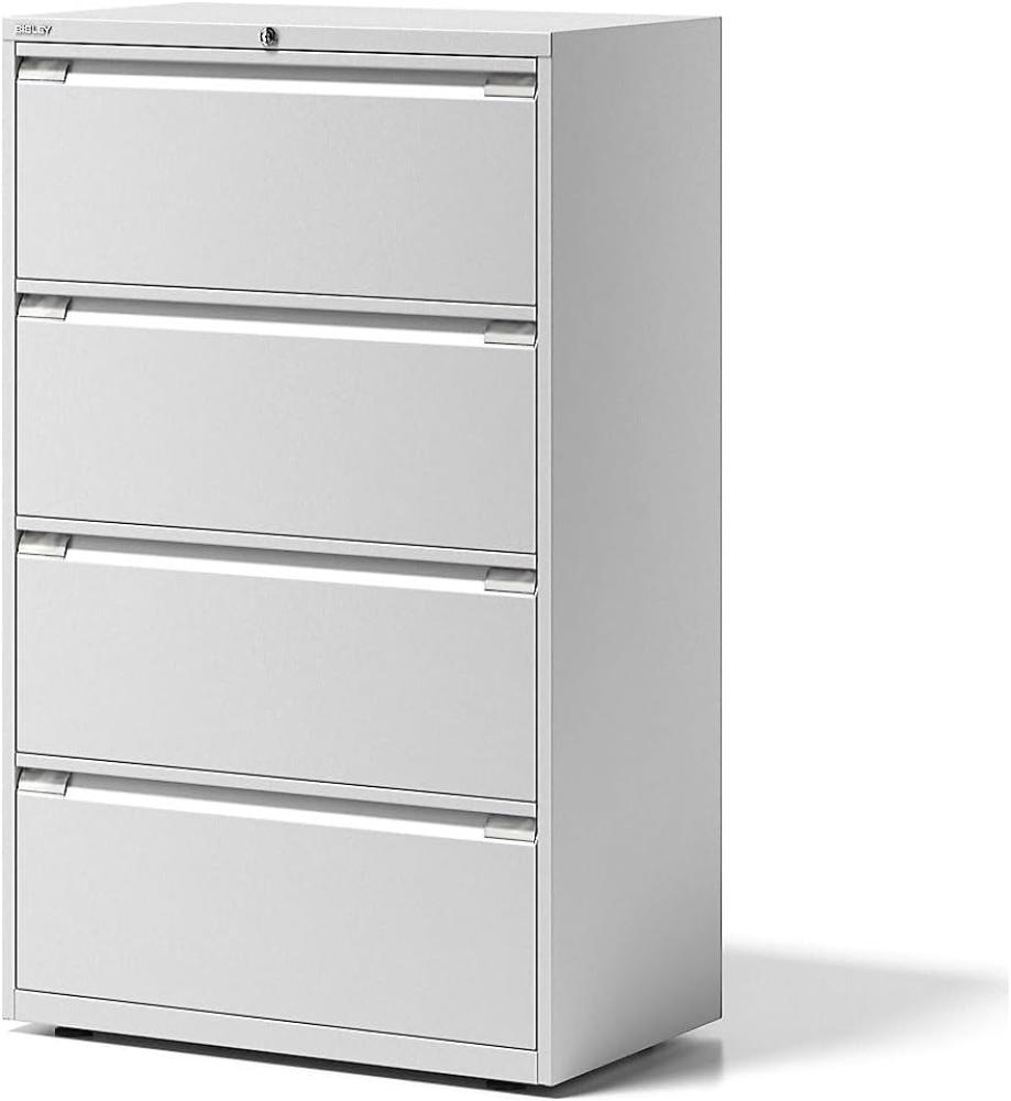 Hängeregistraturschrank Essentials, 4 Hängeregistratur à H 304 mm, Farbe verkehrsweiß Bild 1