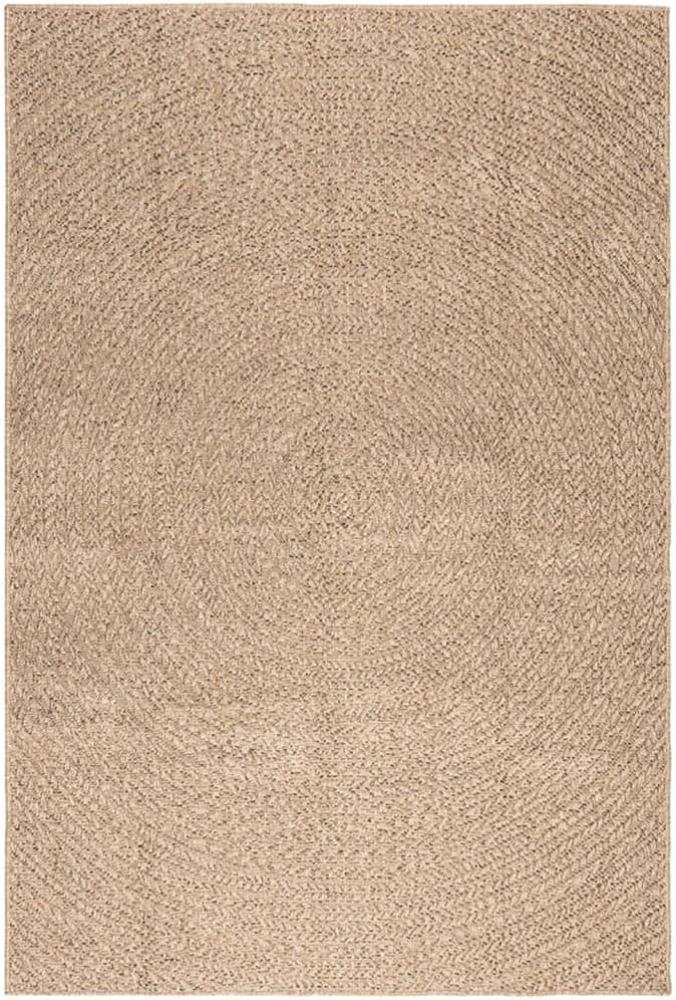 Teppich 140x200 cm Jute-Optik Innen und Außen Bild 1