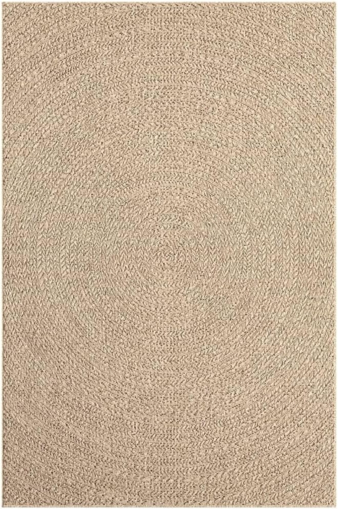 Teppich 140x200 cm Jute-Optik Innen und Außen Bild 1