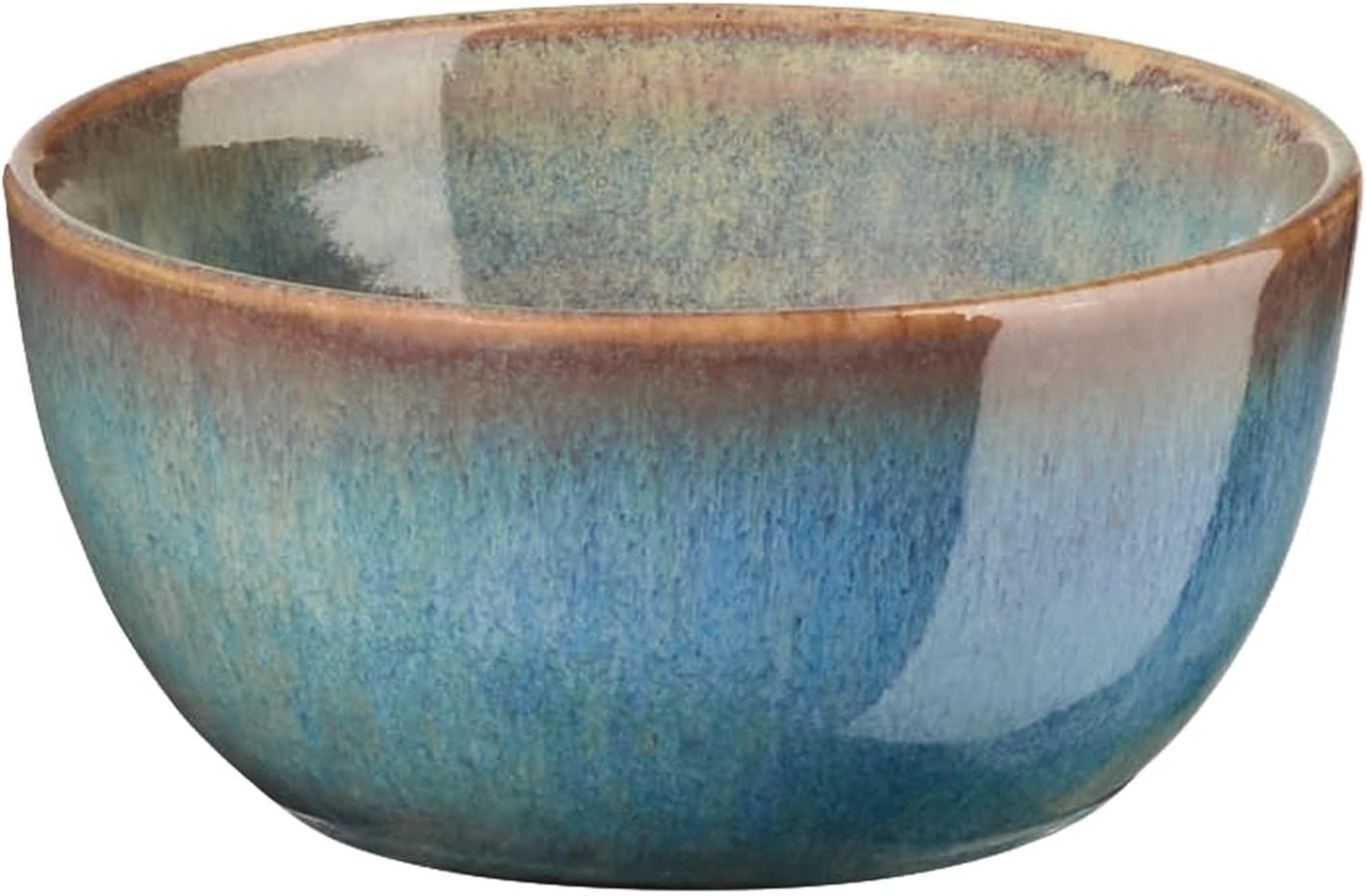 ASA Selection Poke Bowls Mini Bowl Curacao, Schale, Schälchen, Dipschale, Snackschale, Steinzeug, Blau, Ø 8 cm, 24280262 Bild 1