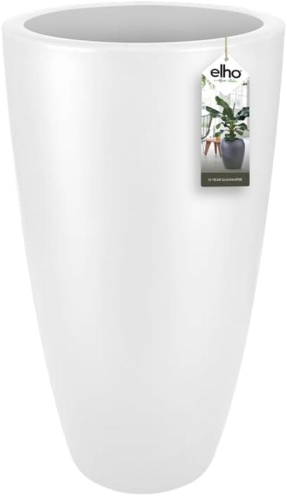 Elho Pure Soft Round High 40 - Blumentopf - Weiss - Drinnen & Draußen - Ø 39 x H 70. 1 cm Bild 1