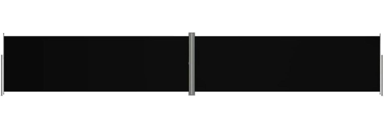 vidaXL Seitenmarkise Ausziehbar Schwarz 200x1200 cm 318078 Bild 1