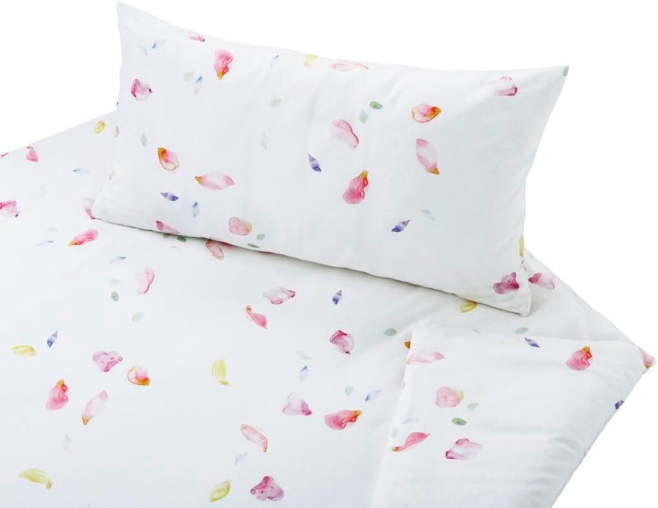 Cotonea Bio-Satin Bettwäsche Blütenblätter|155x220 cm + 80x80 cm Bild 1