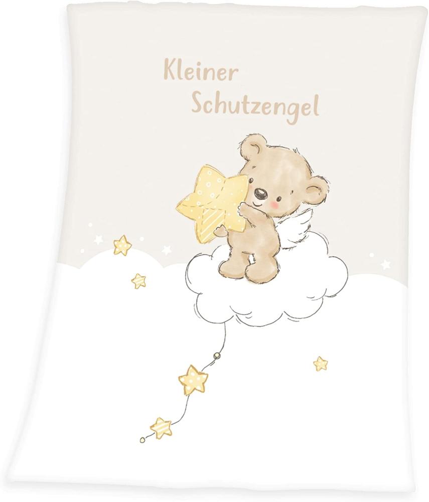 Kleiner Schutzengel Microfaser Flauschdecke 75x100 cm Bild 1