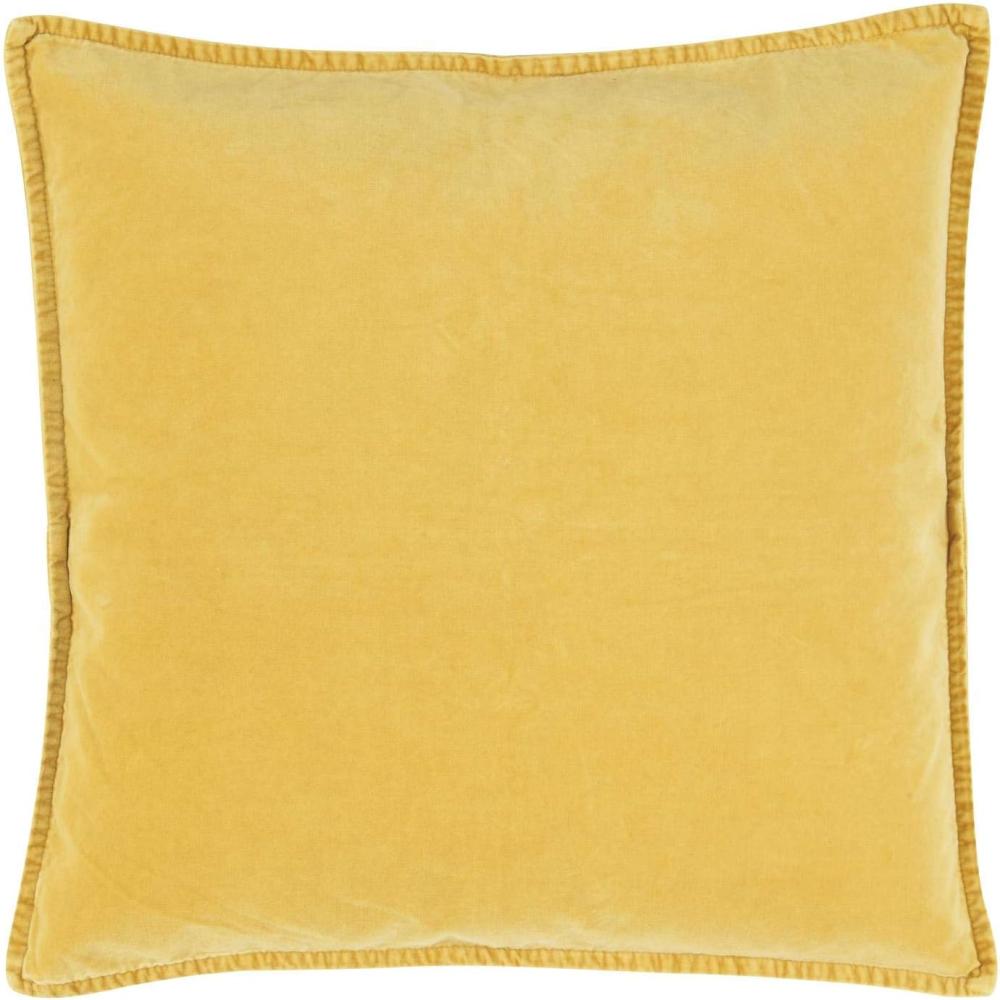 Kissenbezug Kissenhülle Samt Velour Lemon Gelb 52x52cm Ib Laursen 6230-05 Bild 1