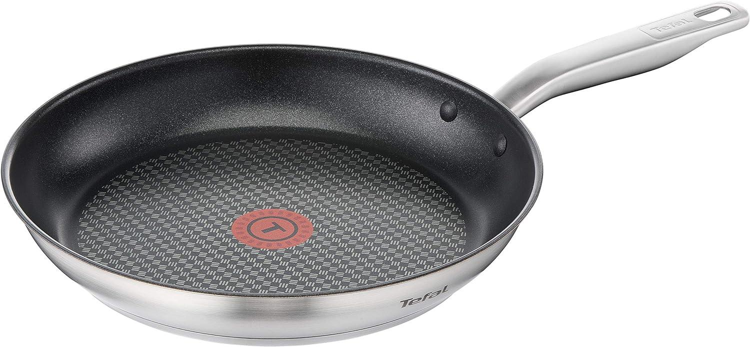 Tefal 'Virtuoso' Bratpfanne mit Temperaturanzeiger, Premium-Edelstahl silber, Ø 28 cm Bild 1