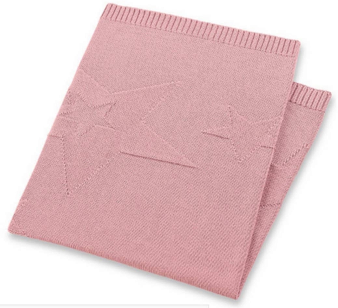 Sterntaler 'Baylee' Strickdecke rosa, 75x90 cm Bild 1