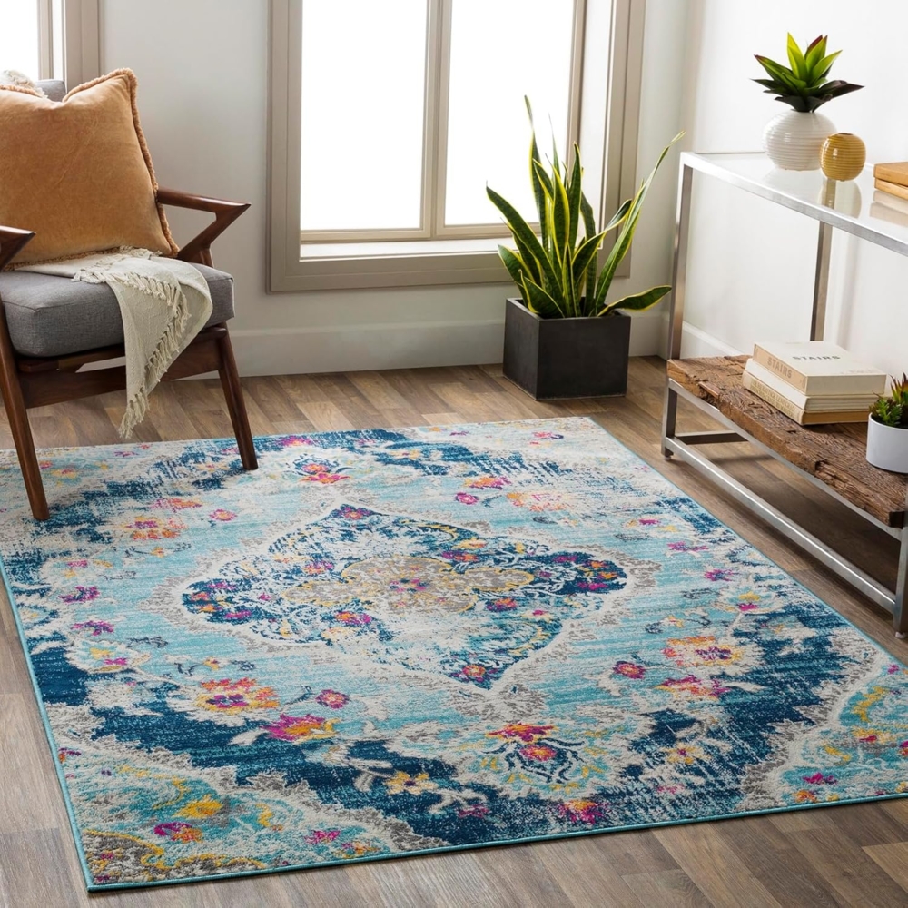 Surya ROMY Teppich Blau 160 cm 216 cm 160x216 cm Bild 1