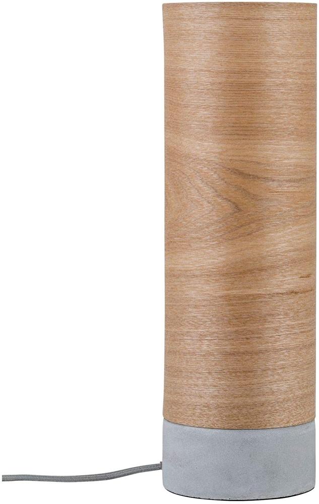 Paulmann No. 79664 Tischleuchte Neordic Skadi Holz, Beton E14 Bild 1