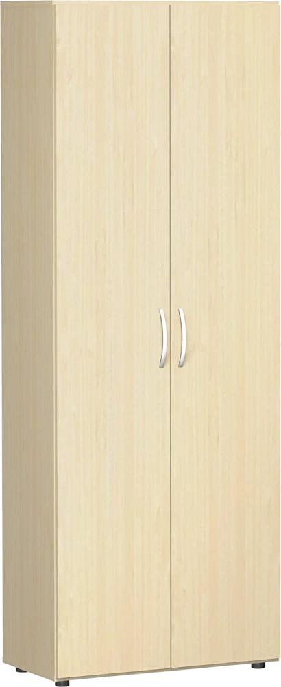 Flügeltürenschrank mit Standfüßen, 80x42x216cm, Ahorn Bild 1