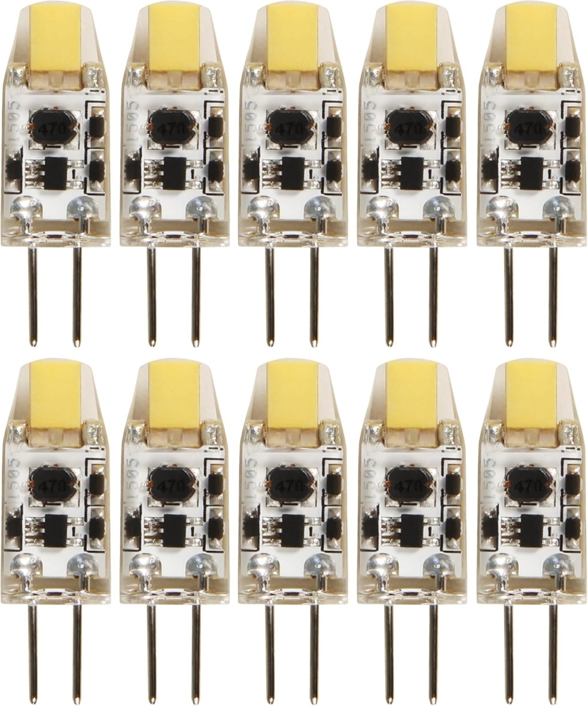 LED-Stiftsockellampe McShine ''Silicia COB'', G4, 1W, 110lm, warmweiß, 10er-Pack Bild 1