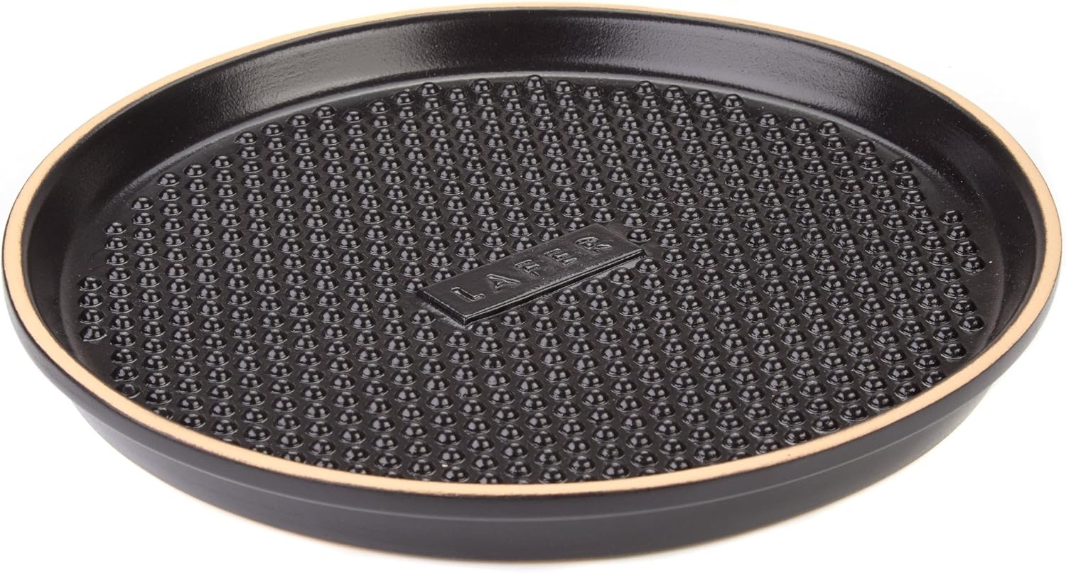 Römertopf Keramik Grillplatte mit Noppen - Lafer Black Edition Bild 1