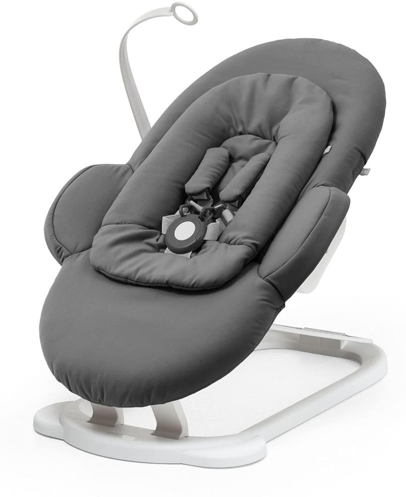 Stokke® Steps™ Bouncer - Wippe Herringbone Grey / White Chassis Bild 1