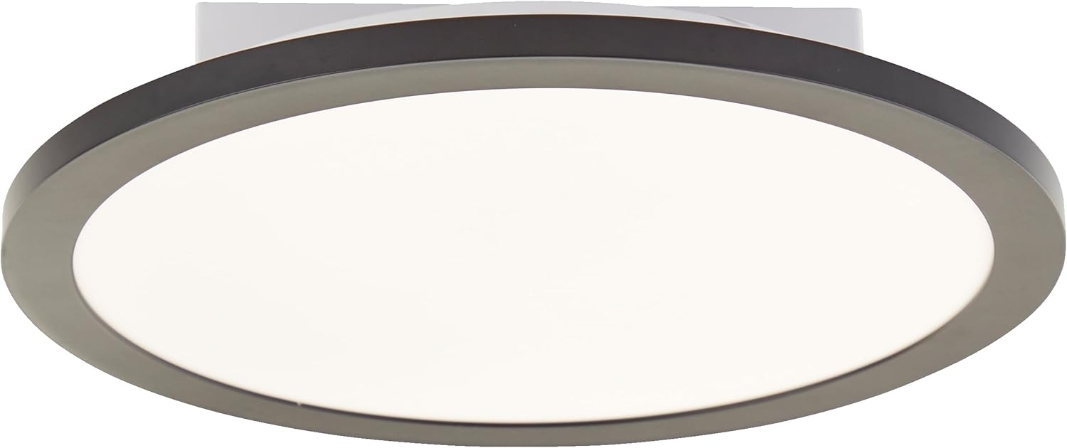 Lightbox Basic LED Aufbaupaneel | Ø 29 cm | zeitloses Wand- & Deckenpanel mit schwarzem Rahmen & neutralweißer Lichtfarbe (4000 K) | 1600 lm | für jeden Raum | aus Aluminium/Kunststoff Bild 1