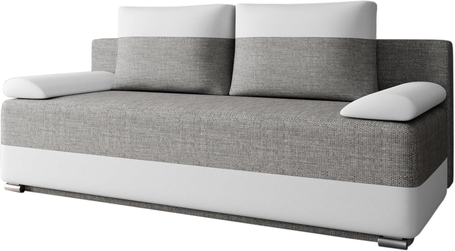 MOEBLO Schlafsofa ATLANTA, Schlafcouch Sofa Couch für Wohnzimmer Schlafsofa Federkern Sofagarnitur Polstersofa mit Bettfunktion, mit Schlaffunktion und Bettkasten, - (BxHxT): 200x90x96 cm Bild 1