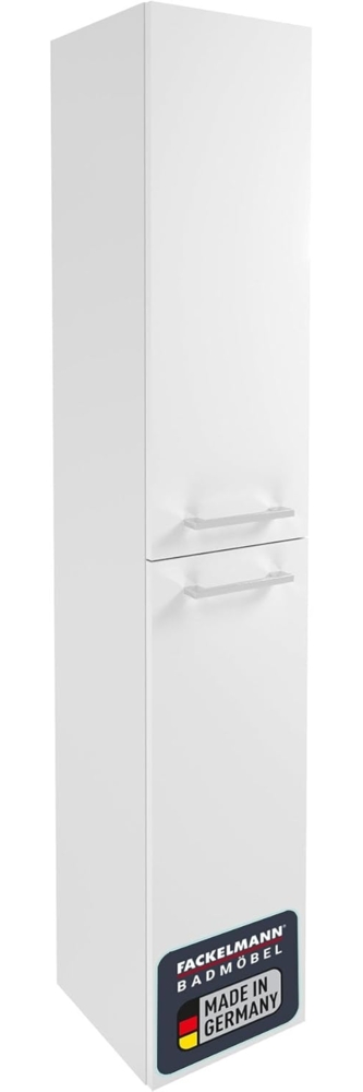 Fackelmann VERONA Hochschrank 30 cm, rechts, Weiß Hochglanz Bild 1