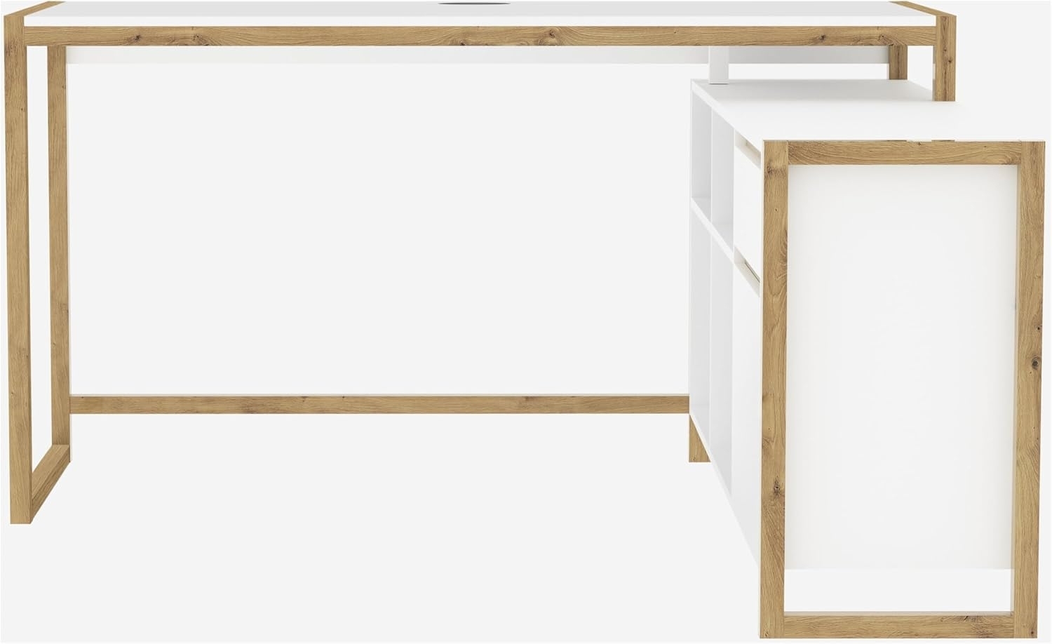 Finori Denver 37A Eckschreibtisch, weiß / Dekor Artisan Oak | Maße: B x H x T ca. 139 x 75 x 139 cm Bild 1