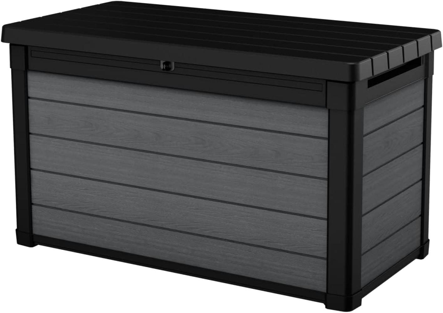 Keter Cortina Kissenbox 100, 380l Stauraum, Außenmaße: 122,9x62,1x70,6cm, wetterfest, wasserdicht, Evotech Material Bild 1