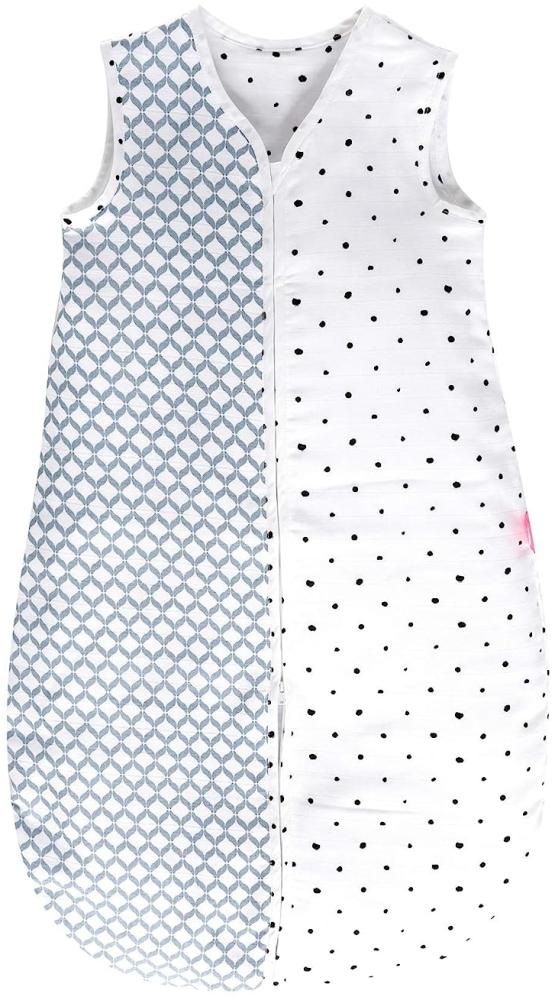 Babyschlafsack Sommer aus Baumwollmusselin von Motherhood - kuscheliger Babyschlafsack Öko Tex Standard, Klasse 1, Größe: 6-18 Monate, blau classics Bild 1