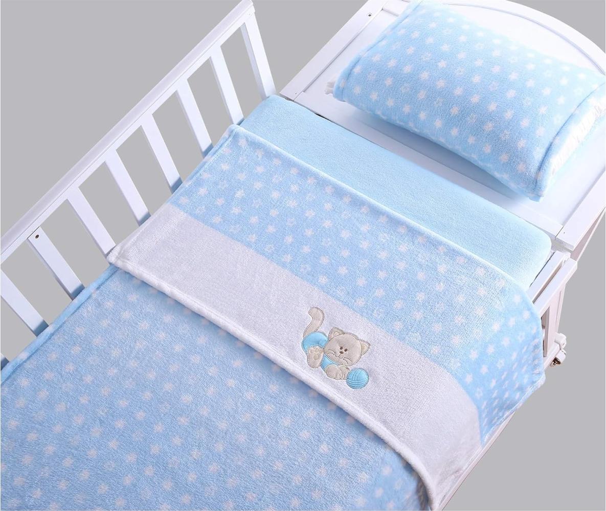 Duffi Baby 1295-12 Spannbetttuch für Babybett, 3-teiliges Set Bild 1