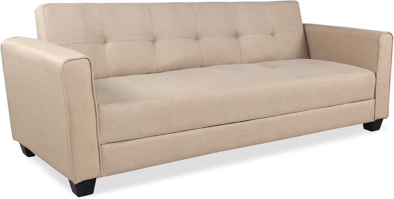 Menzzo Clayton Schlafsofa, Stoff, Beige, 200 Bild 1