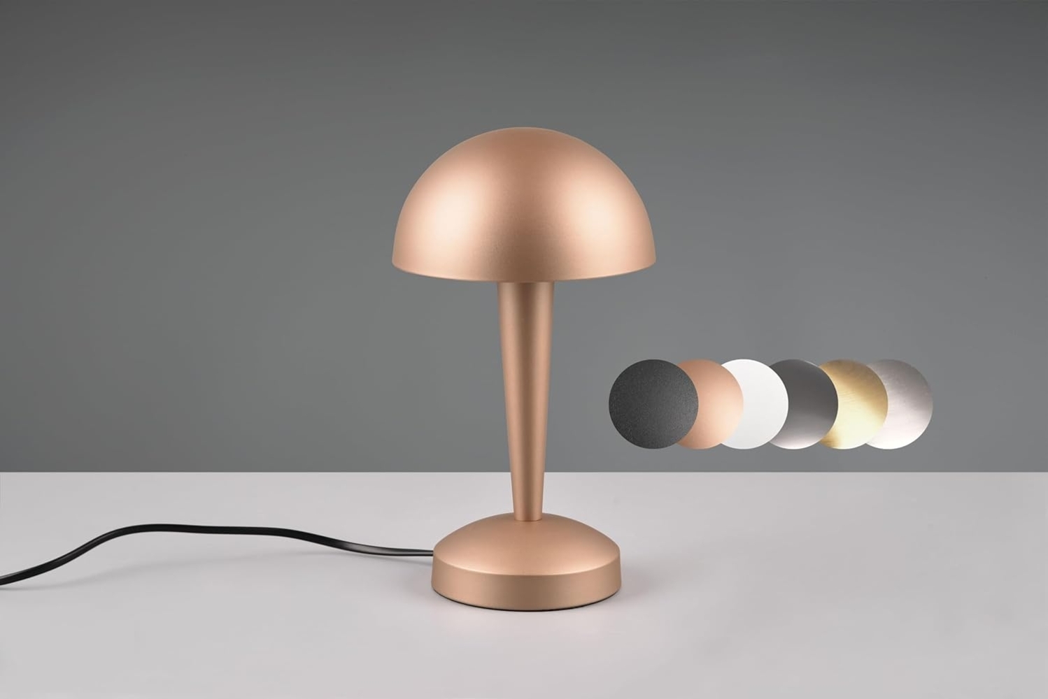 lightling LED Tischleuchte Carina, LED fest integriert, Warmweiß, On/Off Touch Funktion, E14 Bild 1