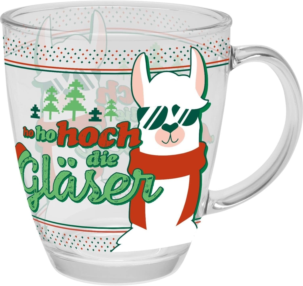 Sheepworld Tasse Weihnachtstasse Winter Kaffee Glühwein Tee Tasse 35 cl Glas, Material: Glas Bild 1