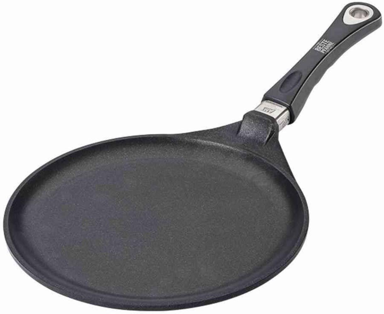 AMT GASTROGUSS Crêpepfanne, induktionsgeeignet, Höhe: 10 mm, ø: 280 mm, schwarz Bild 1