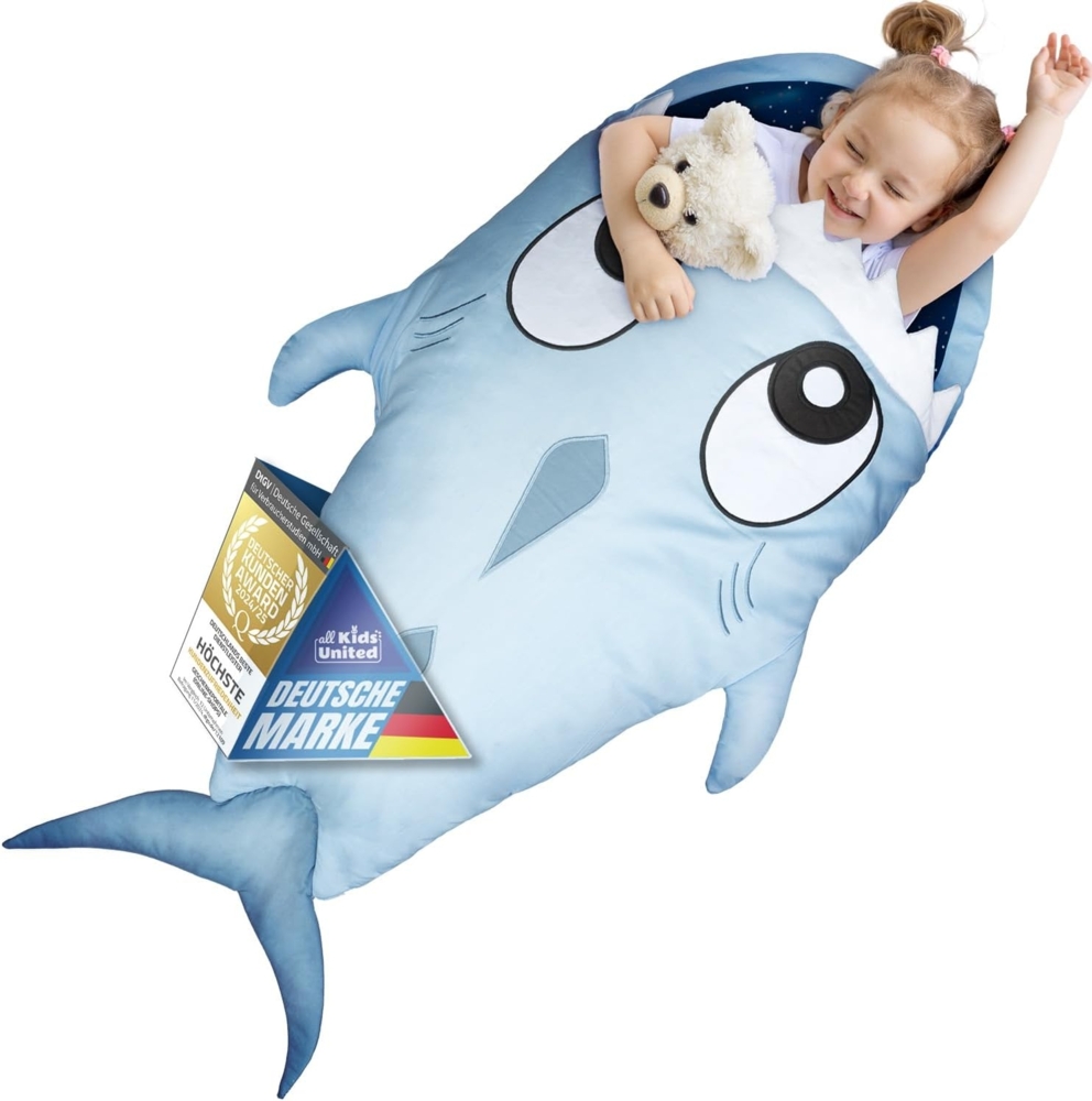 all Kids United Babyschlafsack Kinder-Schlafsack aus Baumwolle (ab 2 Jahren), Strampler Fußsack Kinderwagen Pucksack Bild 1