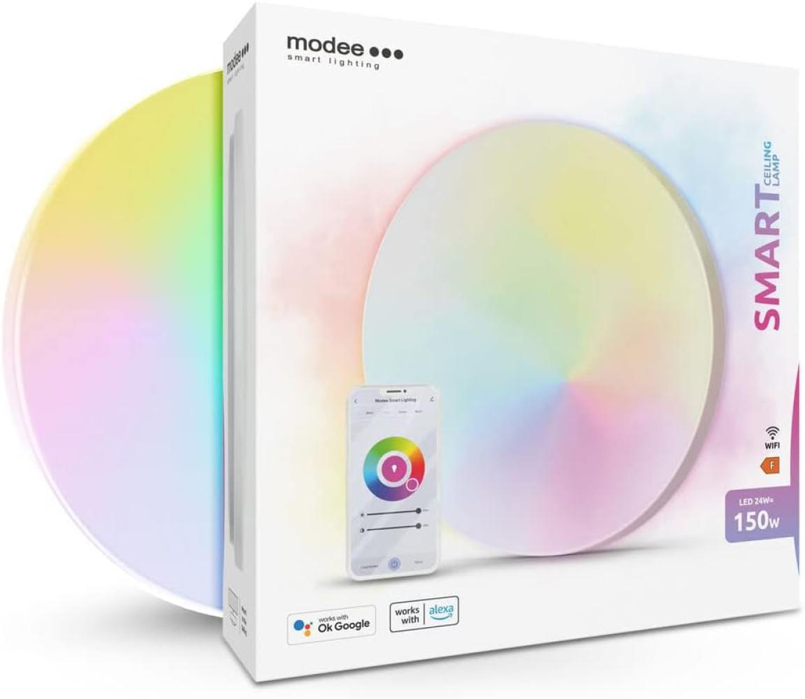 24 W LED RGBW Smart Deckenleuchte Wandlampe Dimmbar Farbwechsler App Smartphone Handy Steuerung (Tuya Wi-Fi) Bild 1