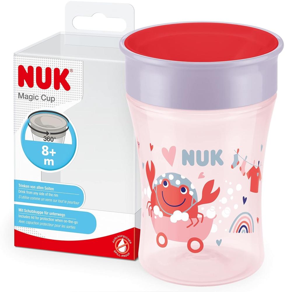 NUK Trinklernbecher Magic Cup 360°-Trinkrand 230ml rot (10255603) Bild 1