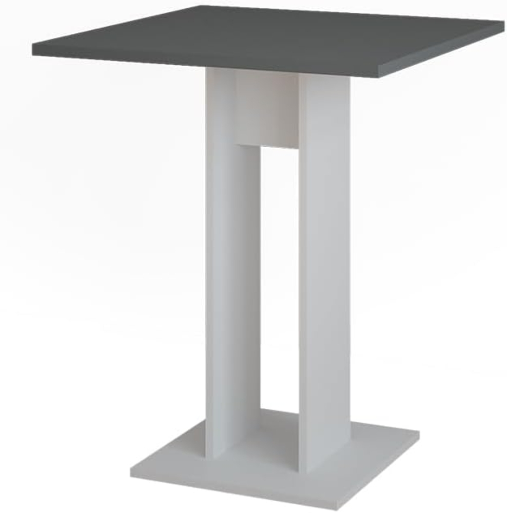 Esstisch Repose Weiß/Anthrazit 65 x 65 cm Vicco Bild 1