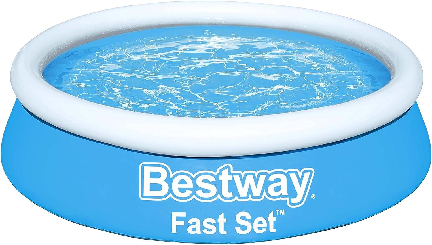 Bestway Fast Set Aufblasbarer Pool Rund 183x51 cm Blau 92844 Bild 1