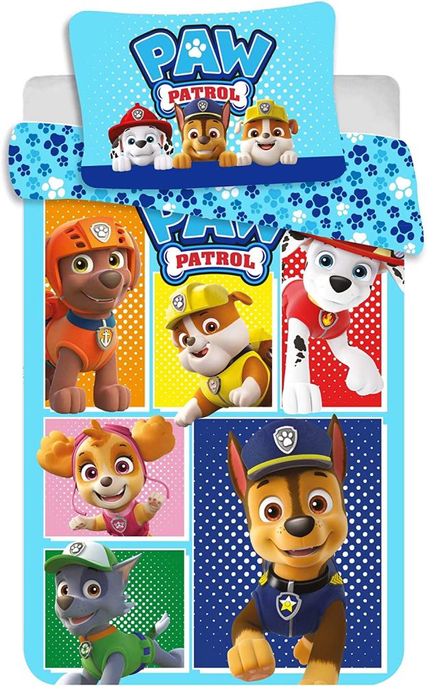 PAW PATROL Kinderbettwäsche Paw Patrol, Renforcé, 2 teilig, mit Reißverschluss Bild 1