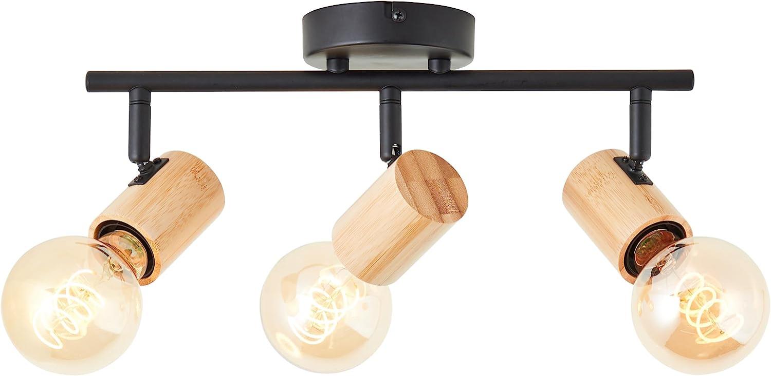 Brilliant AG Leuchten 99715-76 Kerry Spotrohr 3-flammig schwarz holz Bild 1