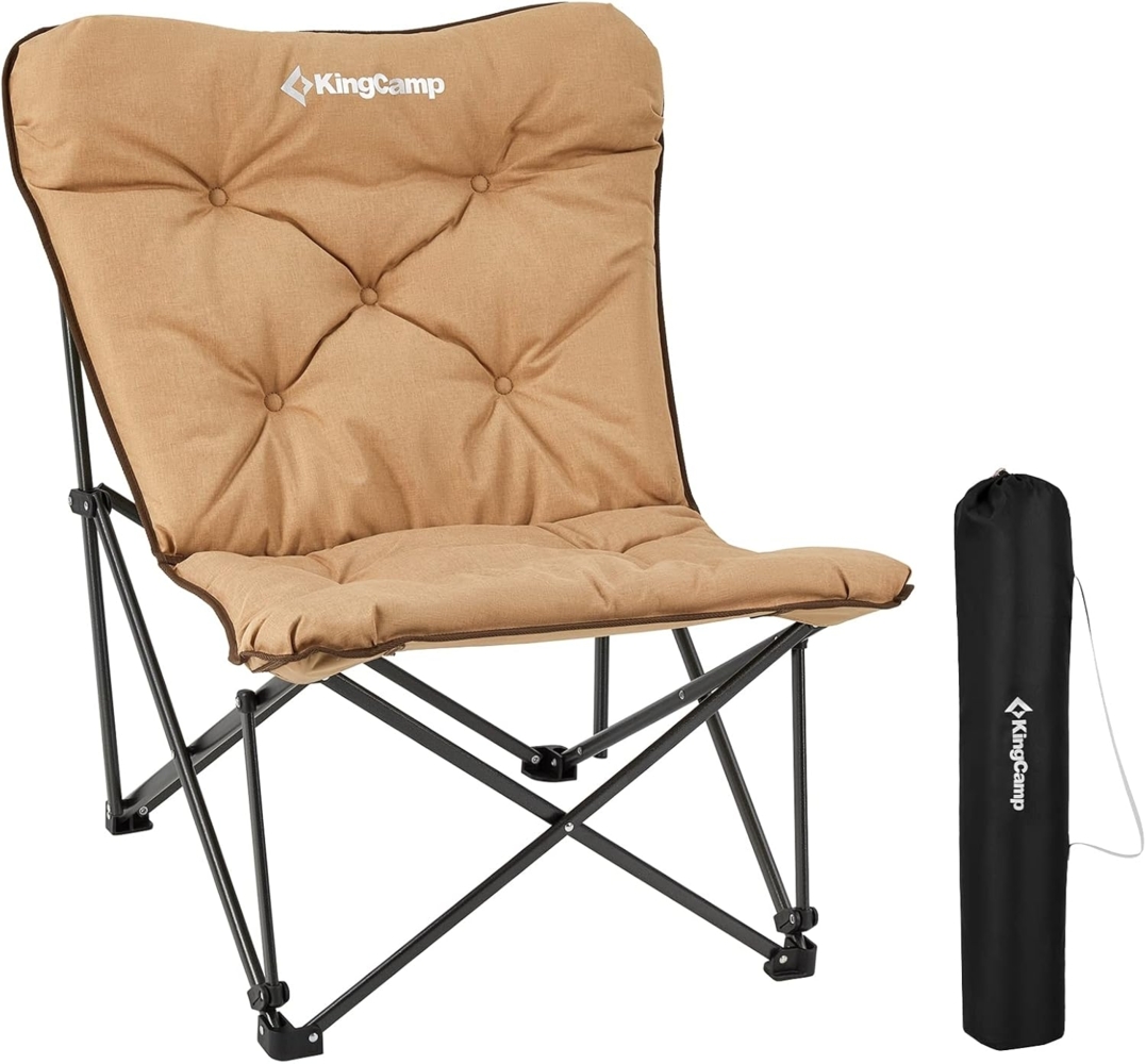KingCamp Campingstuhl Campingstuhl Lindon Relax Schmetterlingsstuhl, Lounge Stuhl Stahl 136kg Bild 1