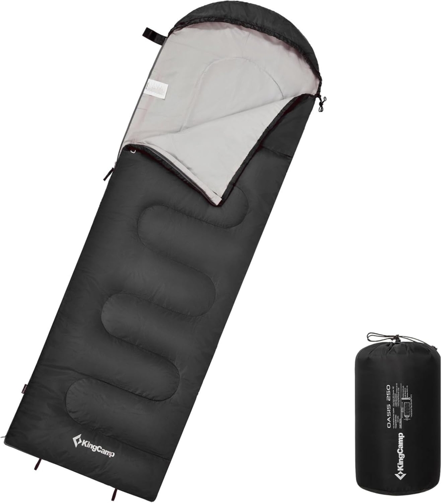 KingCamp Deckenschlafsack Decken Schlafsack Oasis 250 Sommer, Camping Outdoor 2,2m Lang&Breit -3°C Bild 1
