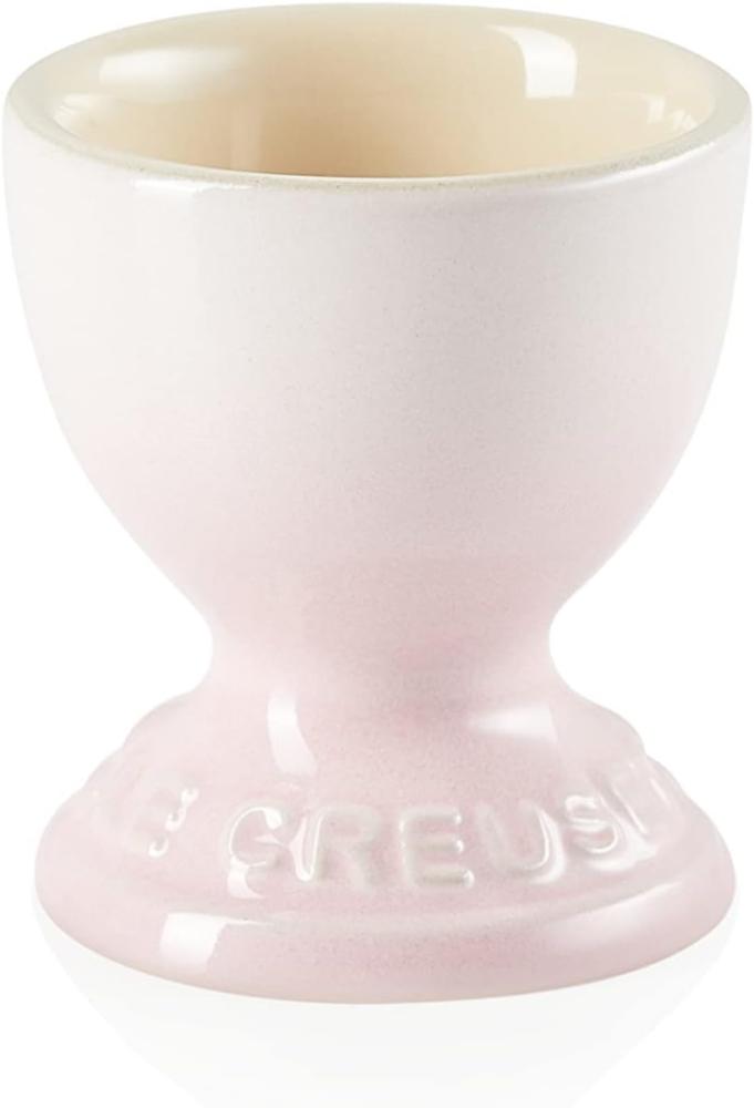 Le Creuset Steinzeug Eierbecher mit Stand-Fuß, Spülmaschinenfest, 9 g, 5.3 x 5.3 x 5.9 cm, Shell Pink Bild 1