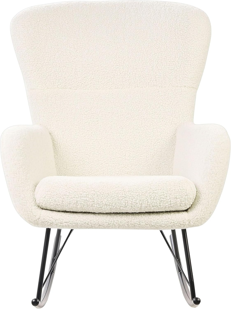Schaukelsessel ANASET Bouclé Creme Bild 1