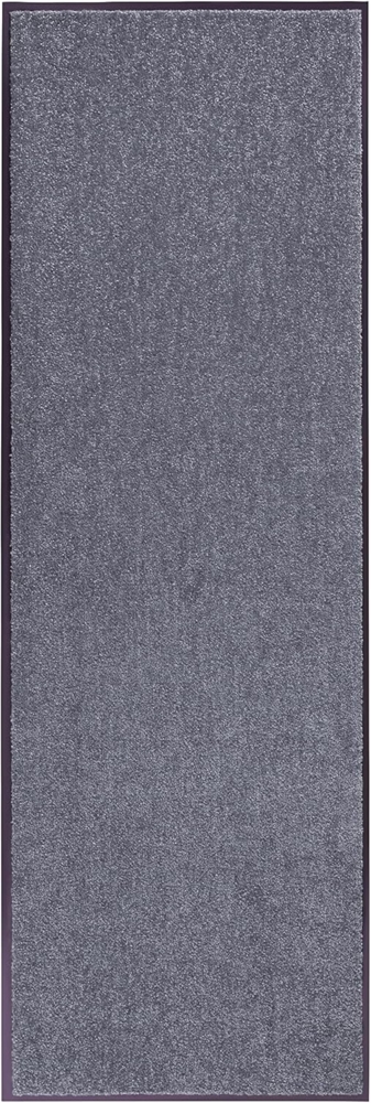 Waschbare Fußmatte Wash & Clean - grau - 60x180x0,7cm Bild 1