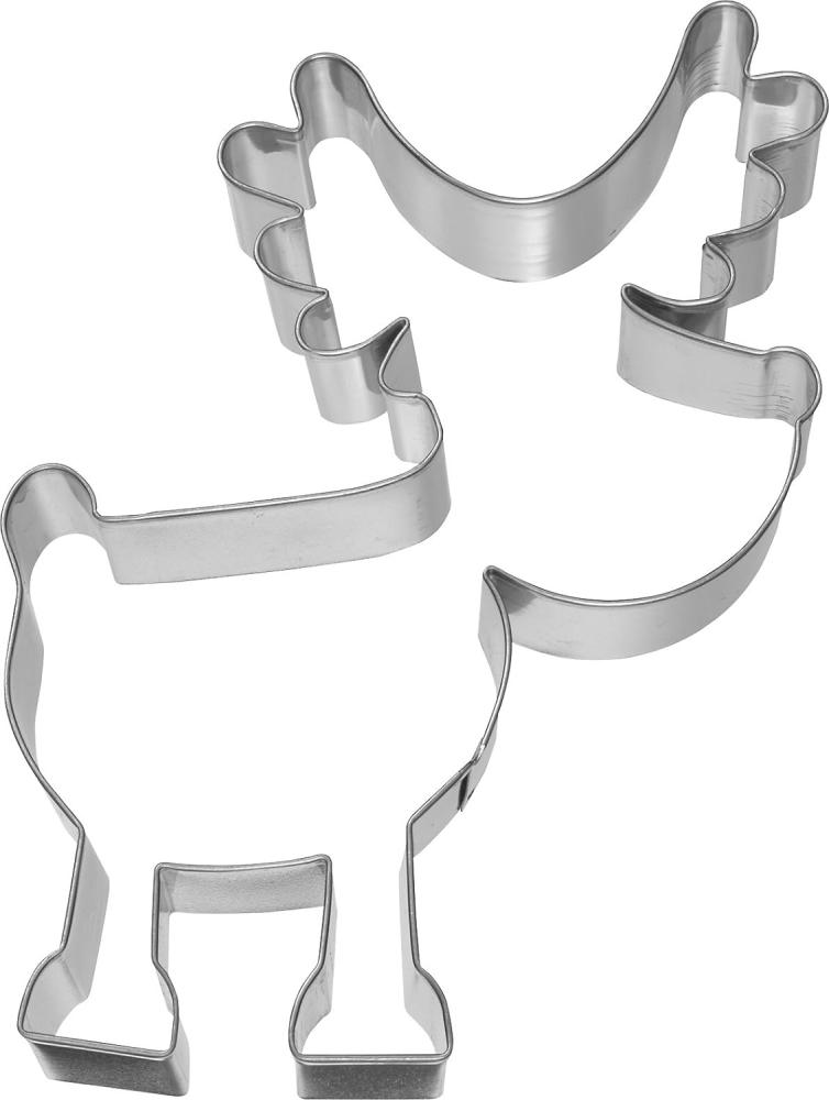Birkmann Ausstechform Rudolf, Ausstecher, Plätzchenform, Keks, Plätzchen, Edelstahl, 13 cm, 194007 Bild 1