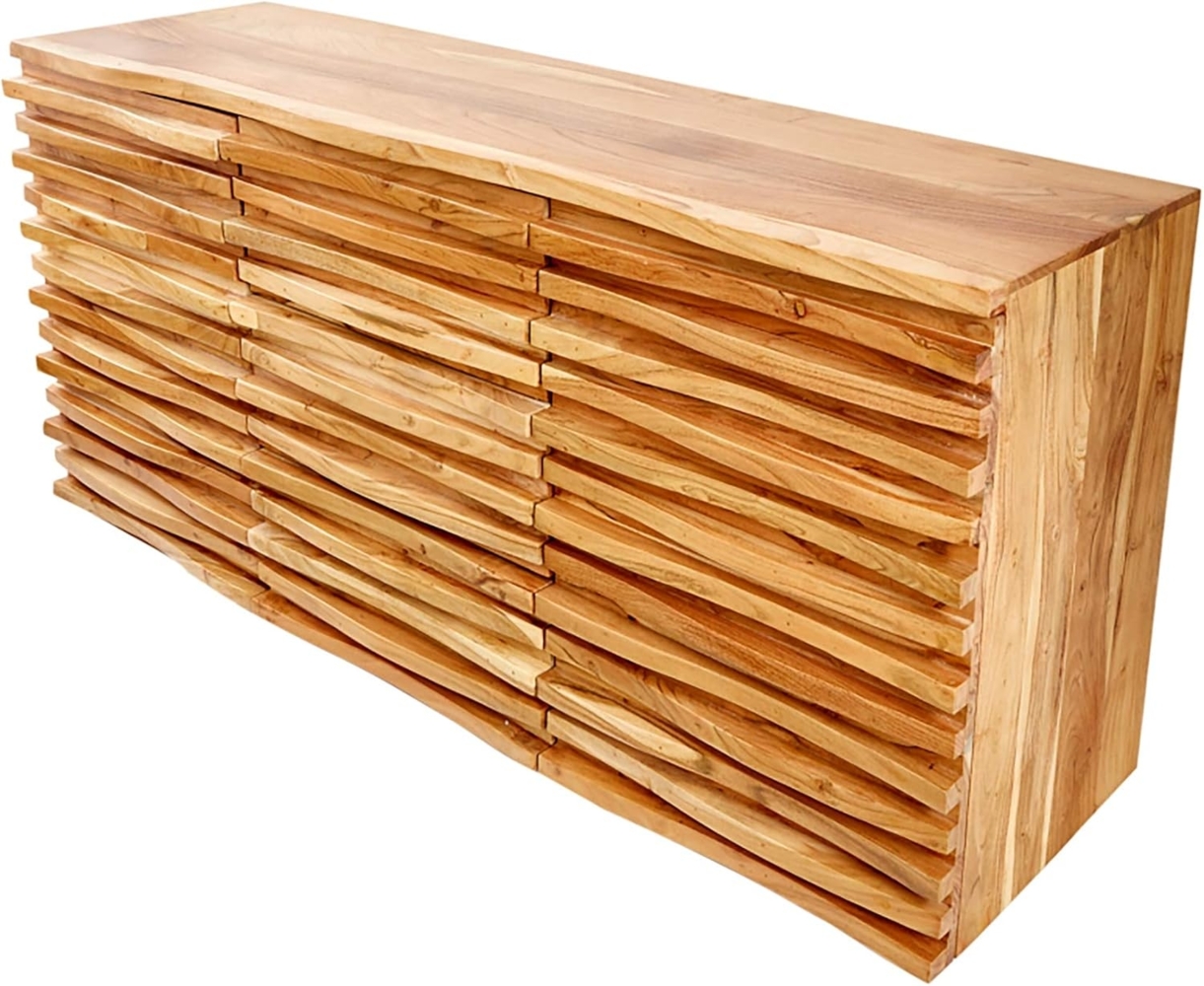 riess-ambiente Sideboard RELIEF 160cm natur, Massivholz · Anrichte · mit aufwändiger Front · Kommode · Wohnzimmer Bild 1